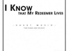 I Know That My Redeemer Lives